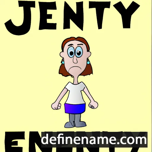 cartoon of the name Jentry