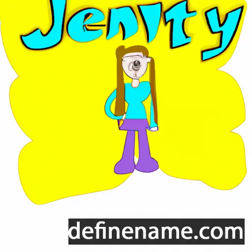 cartoon of the name Jenty