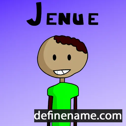 cartoon of the name Jenuel