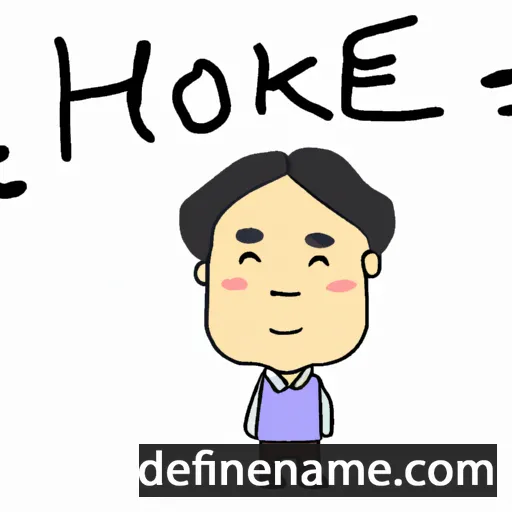 cartoon of the name Jeong-hyeok