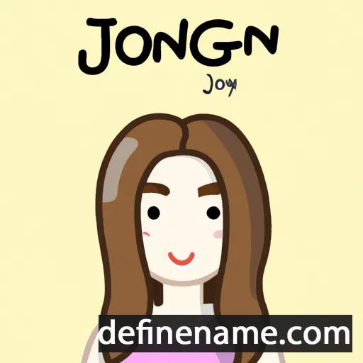 cartoon of the name Jeong-yeon