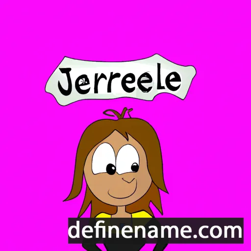 cartoon of the name Jeralee