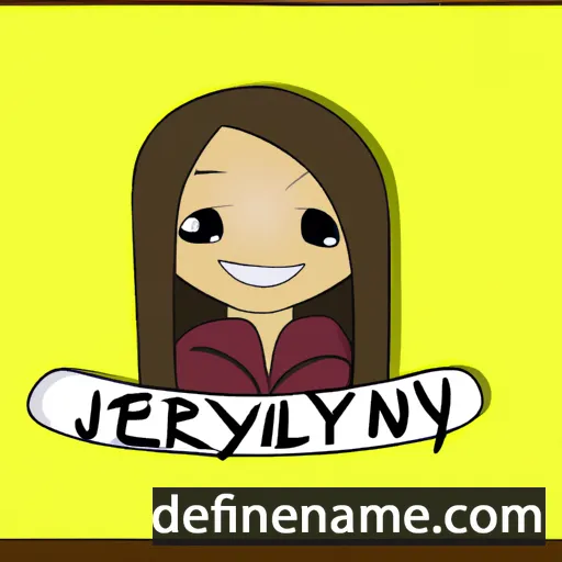 cartoon of the name Jerelyn