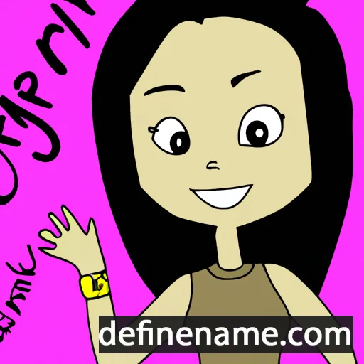 cartoon of the name Jerilynn