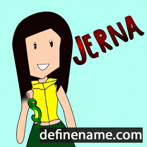 cartoon of the name Jerina