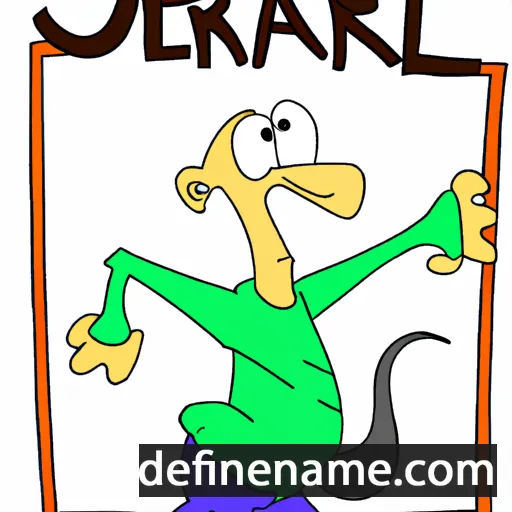 cartoon of the name Jerral