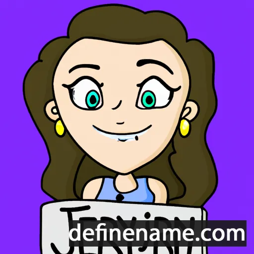 cartoon of the name Jerrilynn