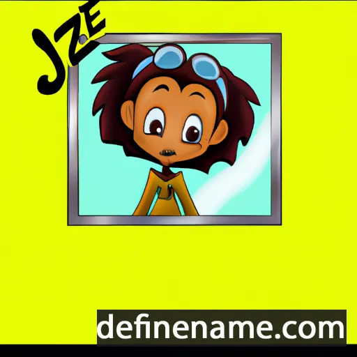 cartoon of the name Jerzie