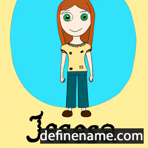 cartoon of the name Jesena