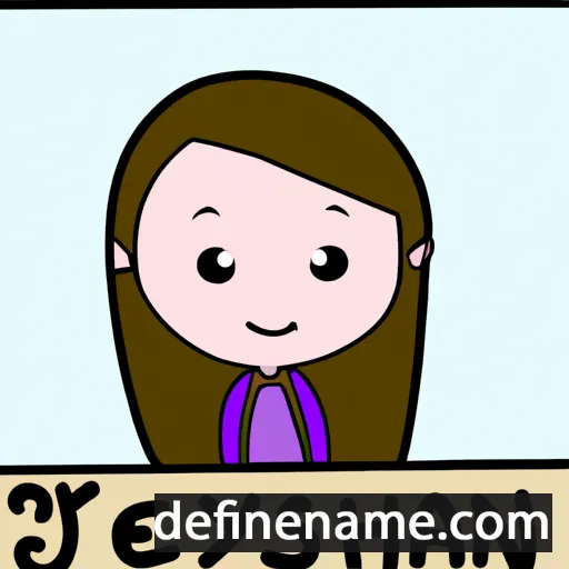 cartoon of the name Jeslynn