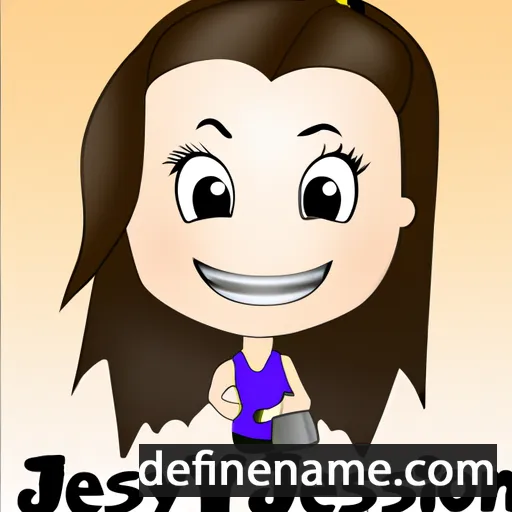 cartoon of the name Jessilyn