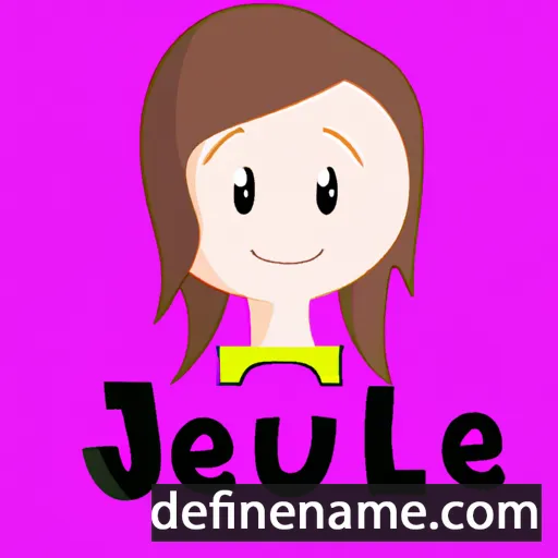 cartoon of the name Jeuelle