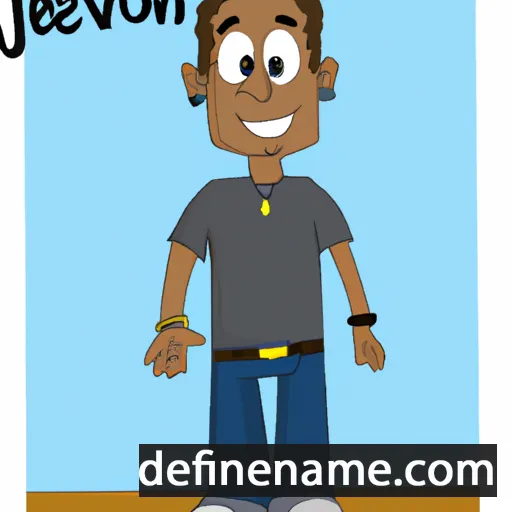 cartoon of the name Jevon