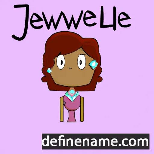 cartoon of the name Jewelle