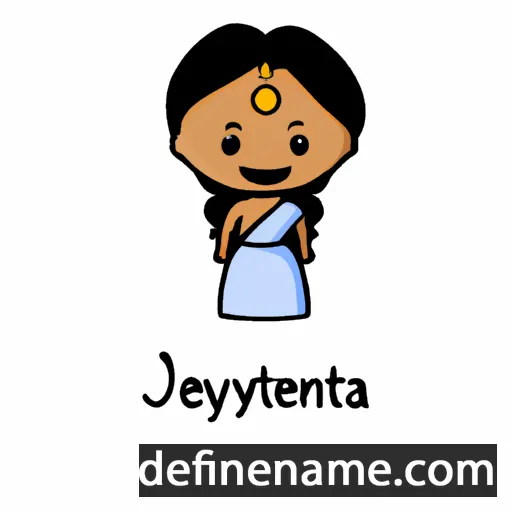 cartoon of the name Jeyanthi