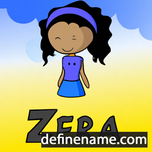 cartoon of the name Jezra