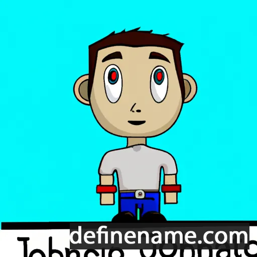 cartoon of the name Jhonathan