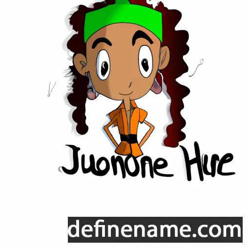 cartoon of the name Jhournee