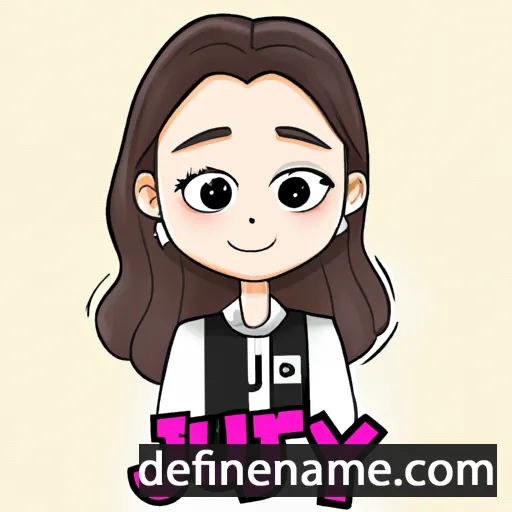 cartoon of the name Ji-hyo