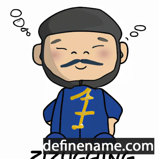 cartoon of the name Jiaozhen