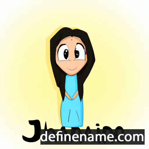 cartoon of the name Jihane