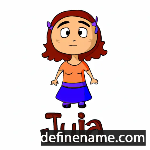 cartoon of the name Jila