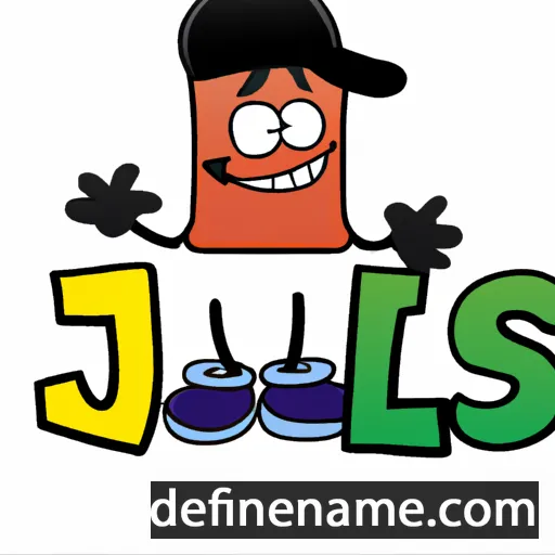 cartoon of the name Jiles