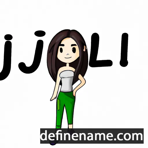 cartoon of the name Jili