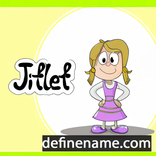 cartoon of the name Jilliet