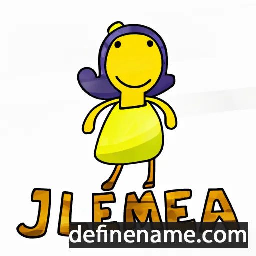 cartoon of the name Jimella