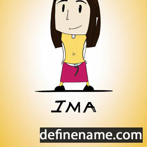 cartoon of the name Jimina