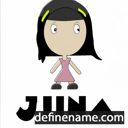 cartoon of the name Jin-a