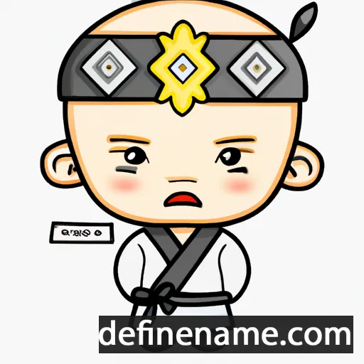 cartoon of the name Jin-deok