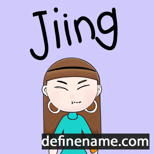 cartoon of the name Jingjing