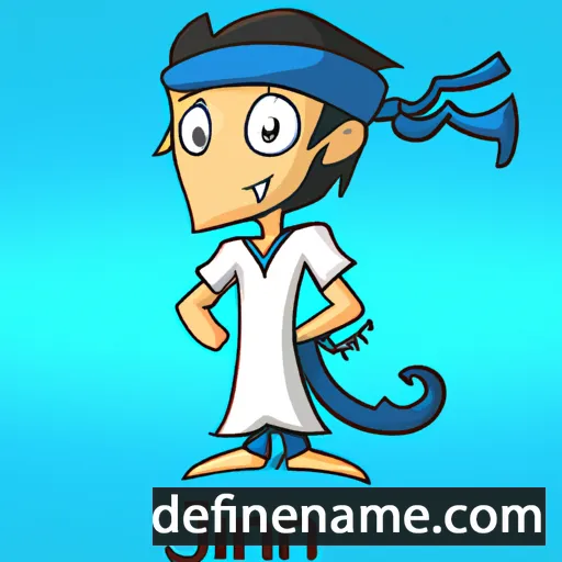 cartoon of the name Jinn