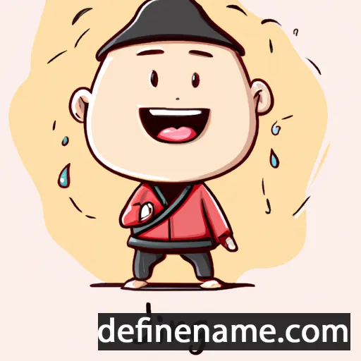 cartoon of the name Jinpeng