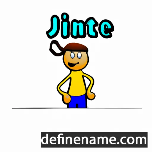 cartoon of the name Jinte