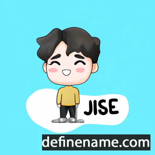 cartoon of the name Jiseob