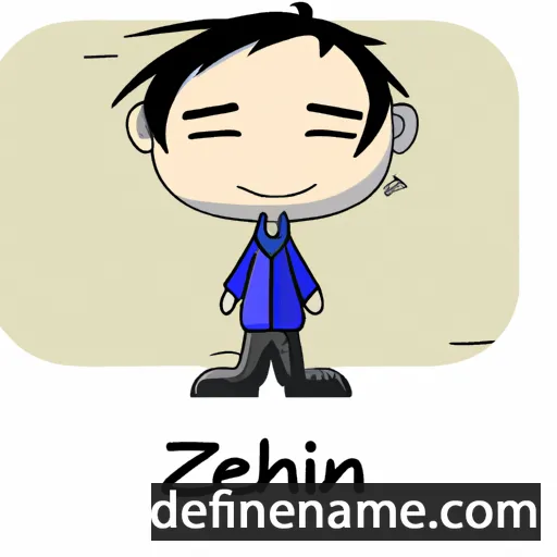 cartoon of the name Jizhen