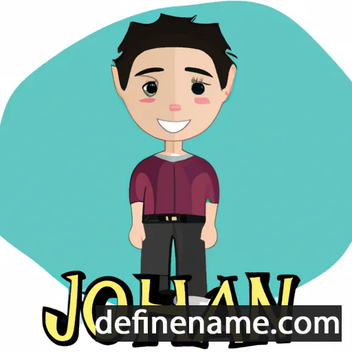 cartoon of the name Joanthan