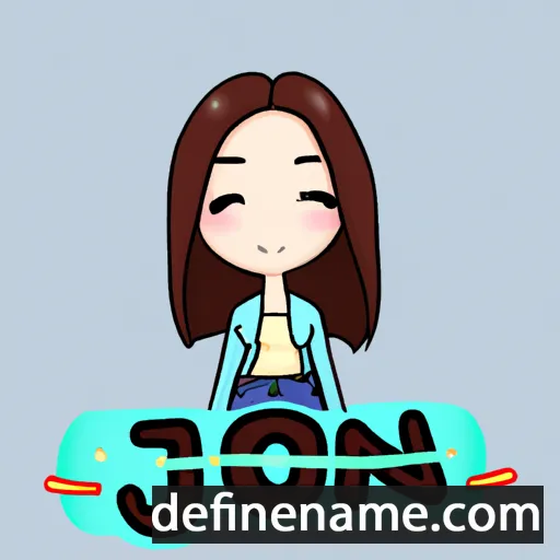 cartoon of the name Jo-eun