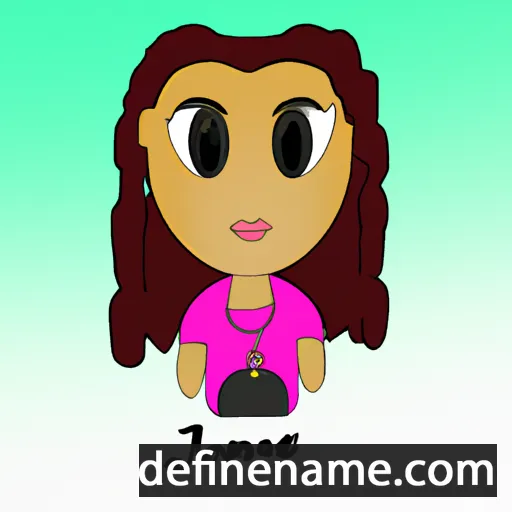 cartoon of the name Jo'nae