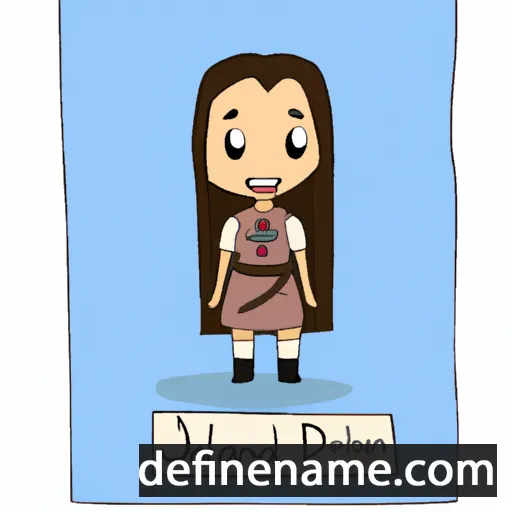 cartoon of the name Jóhanndína