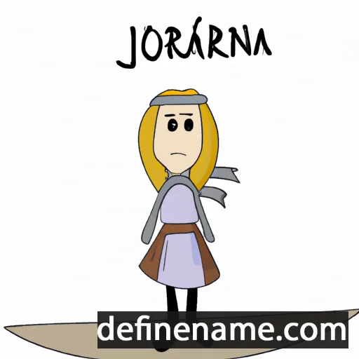 cartoon of the name Jórunna