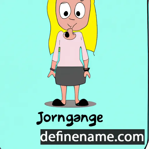 cartoon of the name Jørgine