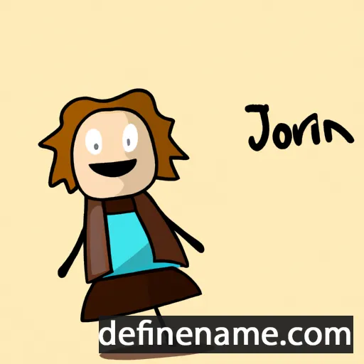 cartoon of the name Jørunn