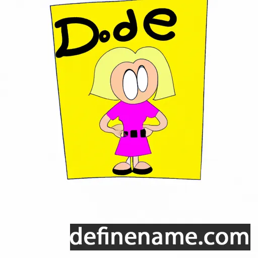 cartoon of the name Jodee