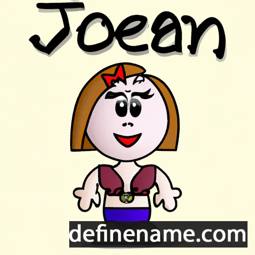 cartoon of the name Joeann