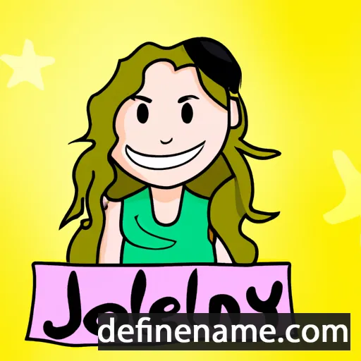 cartoon of the name Joellyn