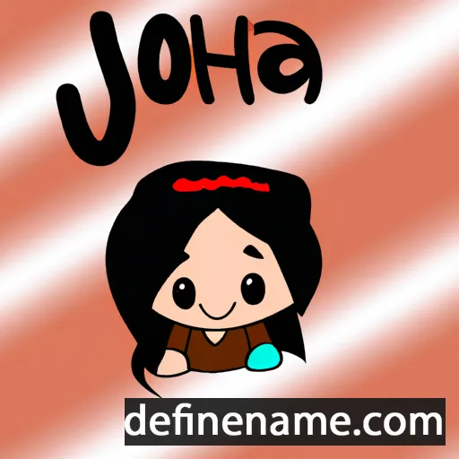 cartoon of the name Johá